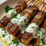 Chicken Kofta with Garlic Yogurt Sauce Recipe