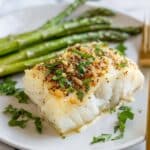 Pan Seared Chilean Sea Bass with Garlic Lemon Ghee Recipe