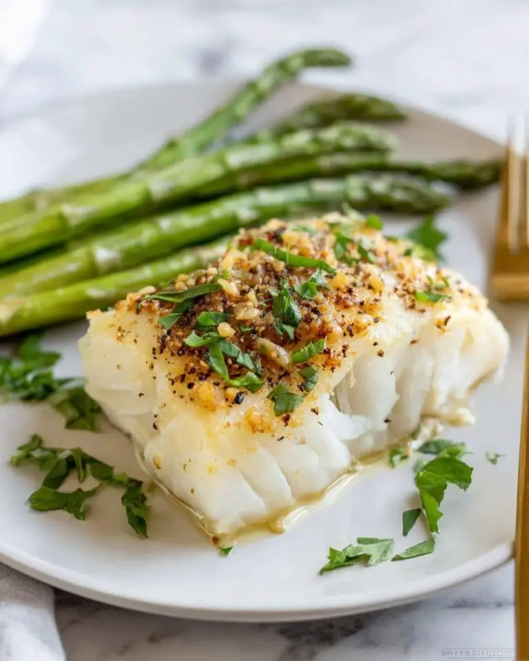 Pan Seared Chilean Sea Bass with Garlic Lemon Ghee Recipe