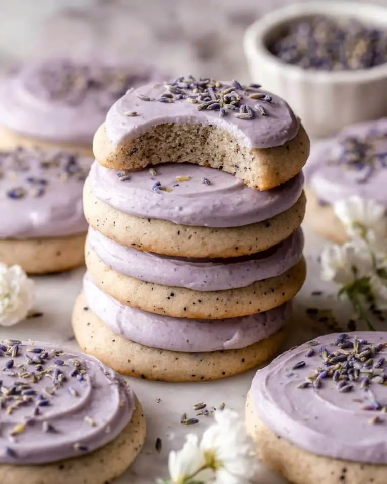 London Fog Cookies with Earl Grey and Lavender Cream Cheese Frosting Recipe