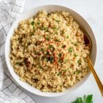 5-Ingredient Garlic Butter Quinoa Recipe