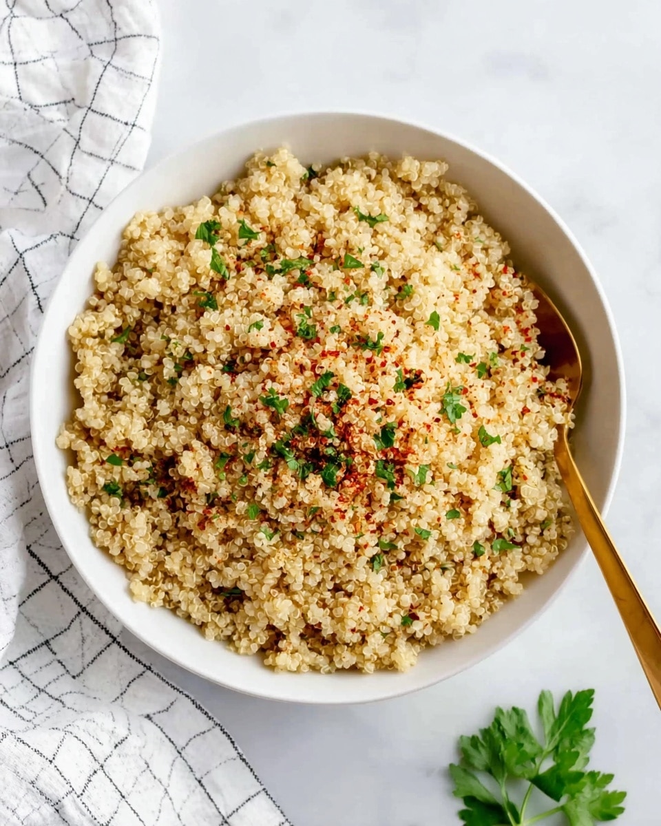 5-Ingredient Garlic Butter Quinoa Recipe