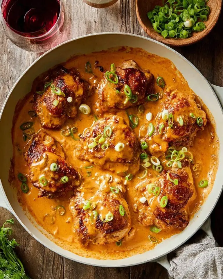 Skillet Bang Bang Chicken Thighs Recipe