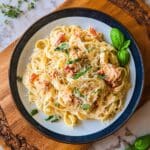 Lobster Pasta with Herb Parmesan Sauce Recipe