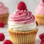 Raspberry Cupcakes with Buttercream Frosting Recipe