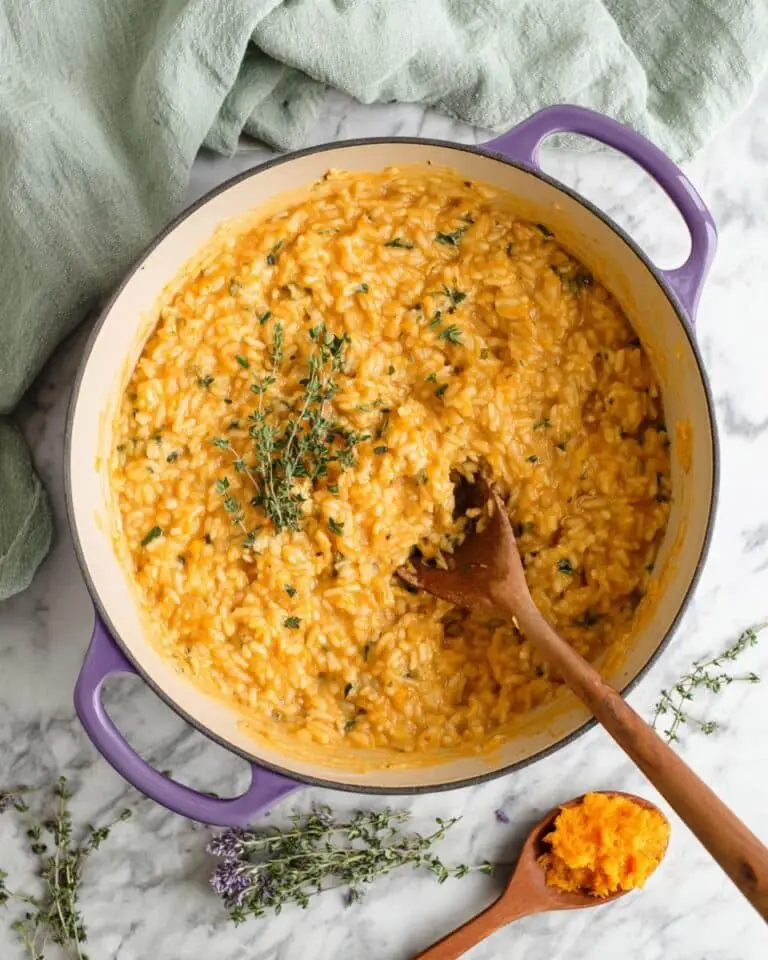 Pumpkin Goat Cheese Risotto Recipe
