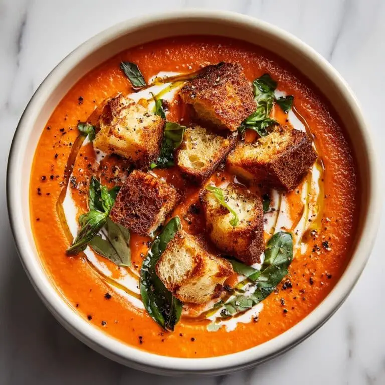 Smoked Gouda and Roasted Red Pepper Tomato Bisque Recipe
