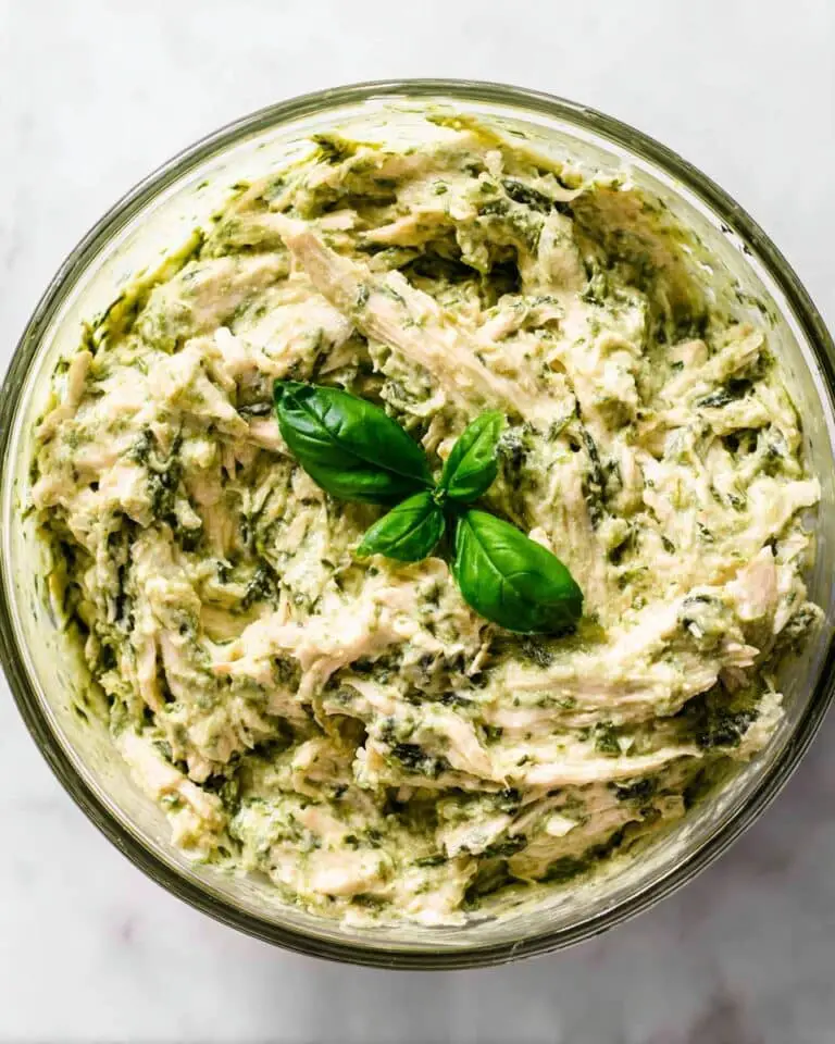 Simple Pesto Chicken Salad – 3 Ingredients! Recipe