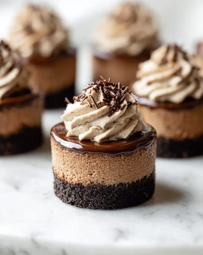 Mini Triple Chocolate Cheesecakes Recipe