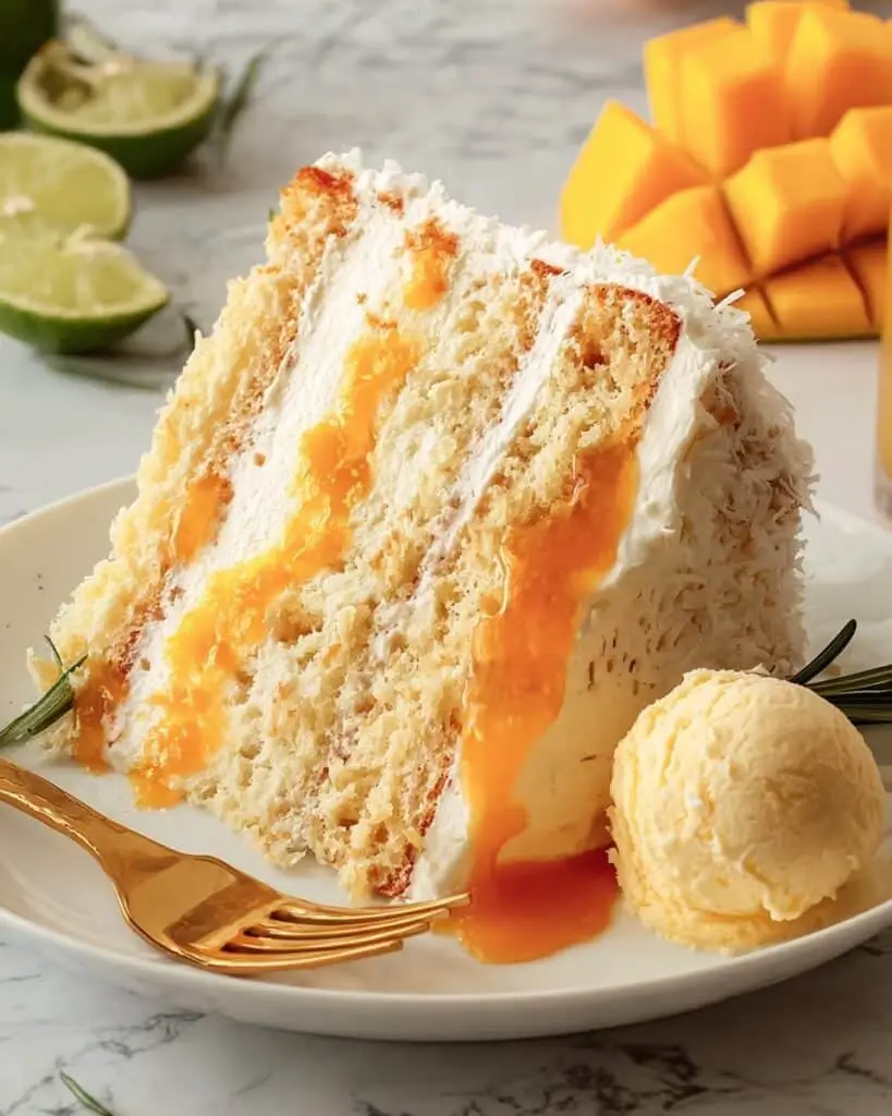 Vegan Mango Coconut Cake Recipe