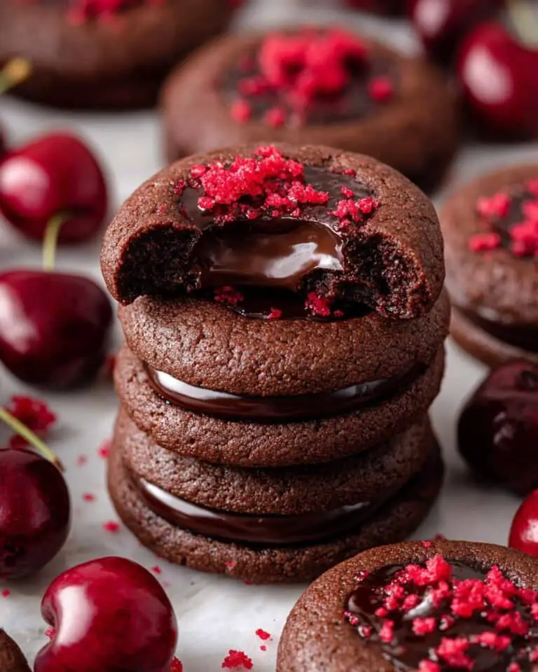 Chocolate Cherry Cookies Recipe