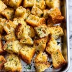 Garlic Homemade Croutons Recipe