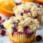 Cranberry Orange Muffins with Streusel Topping Recipe