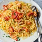 Lobster Pasta with Fresh Herbs and Cream Recipe