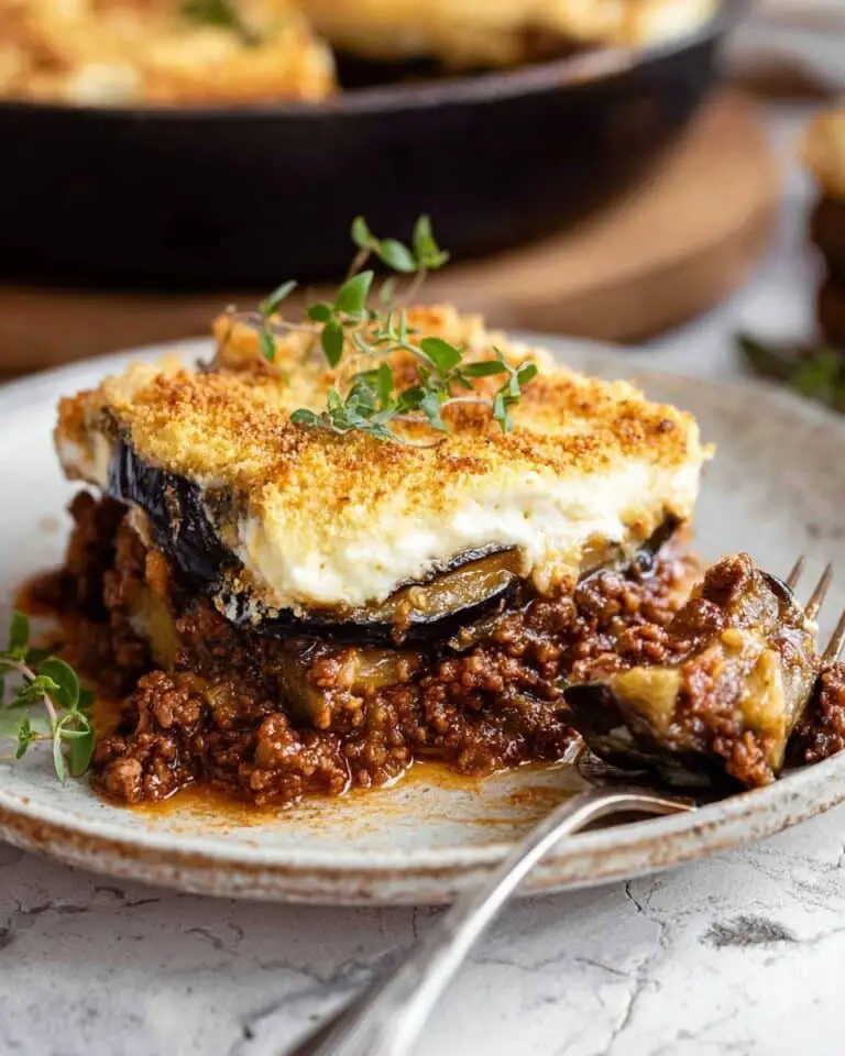 Moussaka (Greek Eggplant Lasagna) Recipe