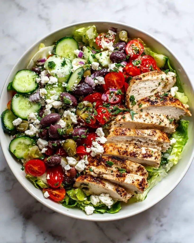 Greek Salad with Chicken Recipe