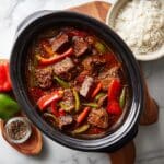 Slow Cooker Pepper Steak Recipe