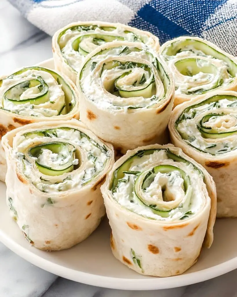 Cucumber and Dill Pinwheel Appetizers Recipe