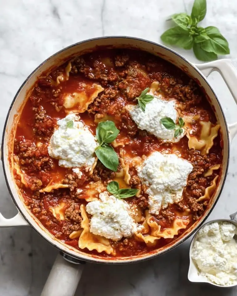 One Pot Lasagna Soup Recipe