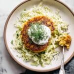 Salmon Burgers with Fresh Herb Slaw Recipe