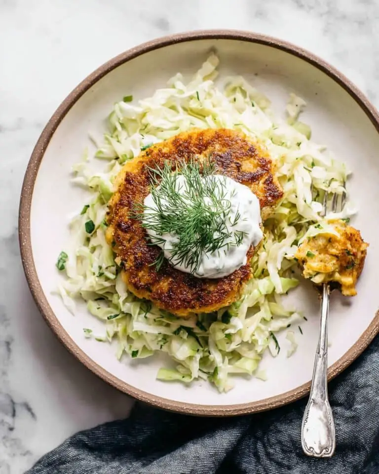 Salmon Burgers with Fresh Herb Slaw Recipe