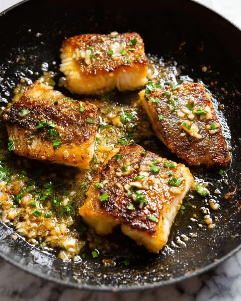 Pan Fried Garlic Butter Cod Recipe