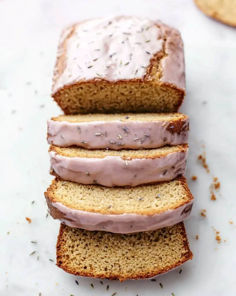 Lavender Banana Bread with Lavender Glaze Recipe