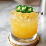 Pineapple Mezcal Cocktail with Jalapeno Simple Syrup and Ginger Beer Recipe