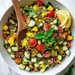 Lentil Salad with Fresh Herbs, Cherry Tomatoes, and Lemon Recipe