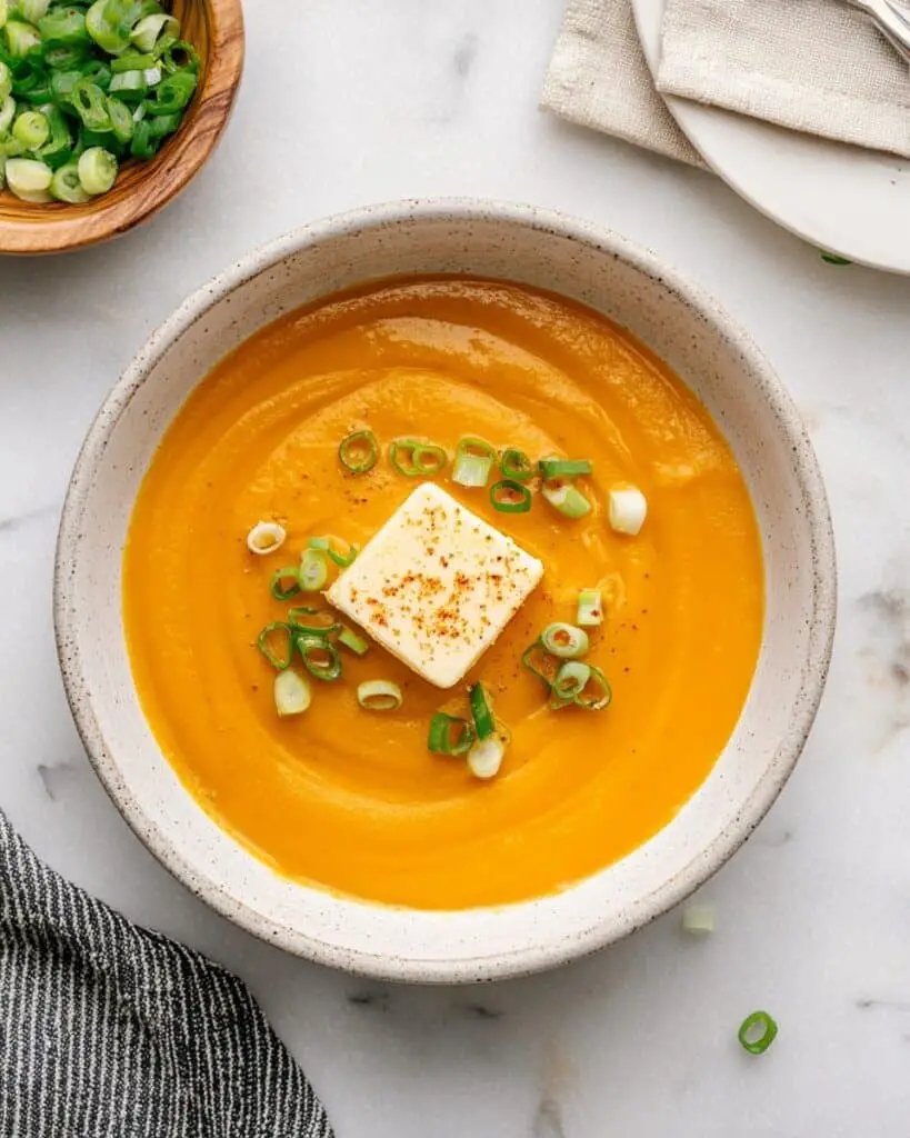 Carrot Miso Soup with Tofu and Fresh Ginger Recipe