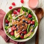 Easter Salad with Maple Ginger Roasted Almonds and Fresh Berries Recipe
