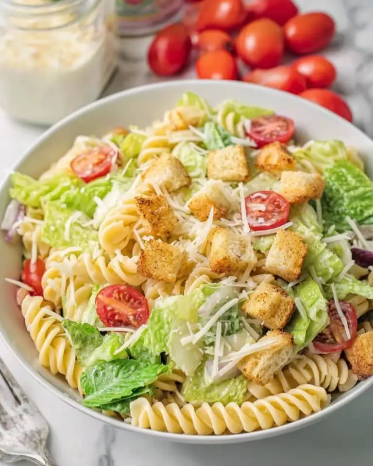 Caesar Pasta Salad with Avocado Recipe