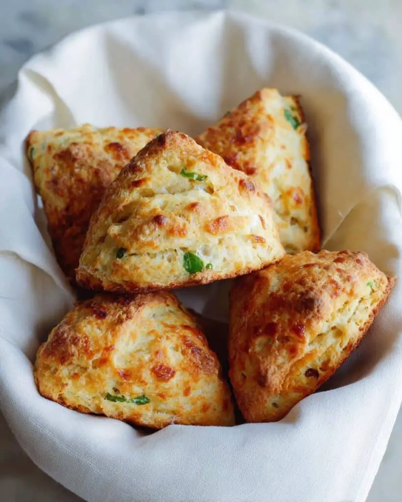 Savory Gruyere, Prosciutto, and Green Onion Scones Recipe