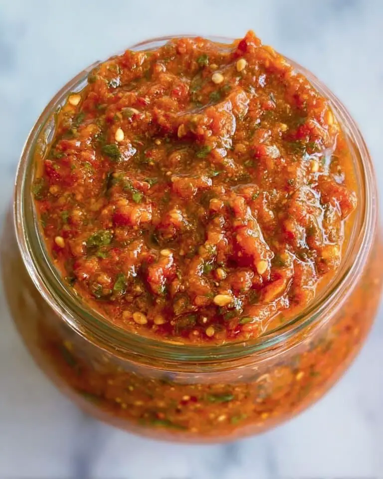 Bell Pepper Pesto with Purple Basil Recipe