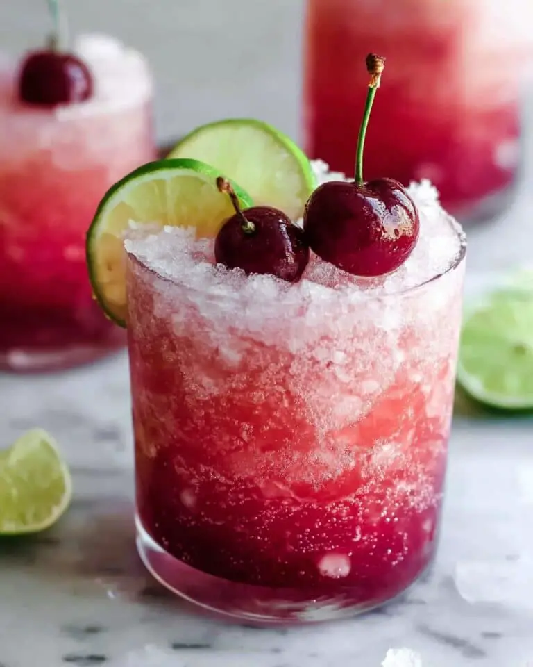 Honey Sweetened Fresh Cherry Limeade Recipe