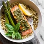 Baked Salmon with Pesto Recipe