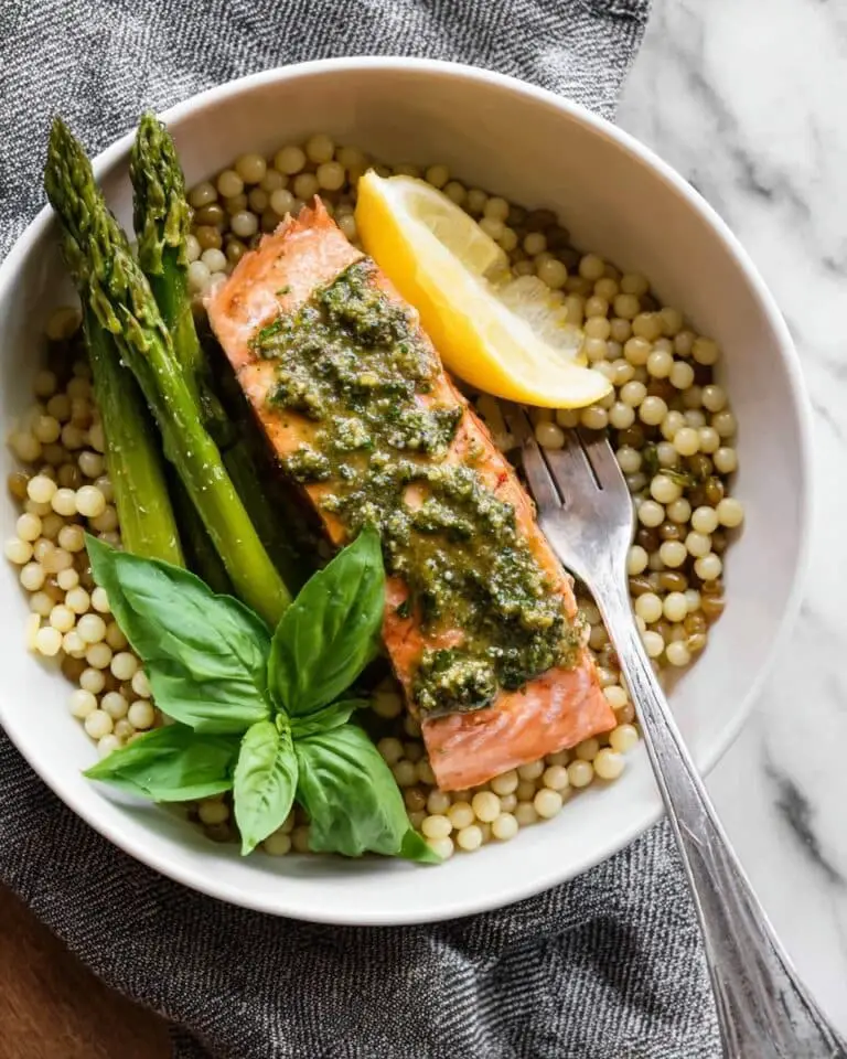 Baked Salmon with Pesto Recipe