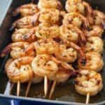 Grilled Cajun Butter Shrimp Skewers Recipe