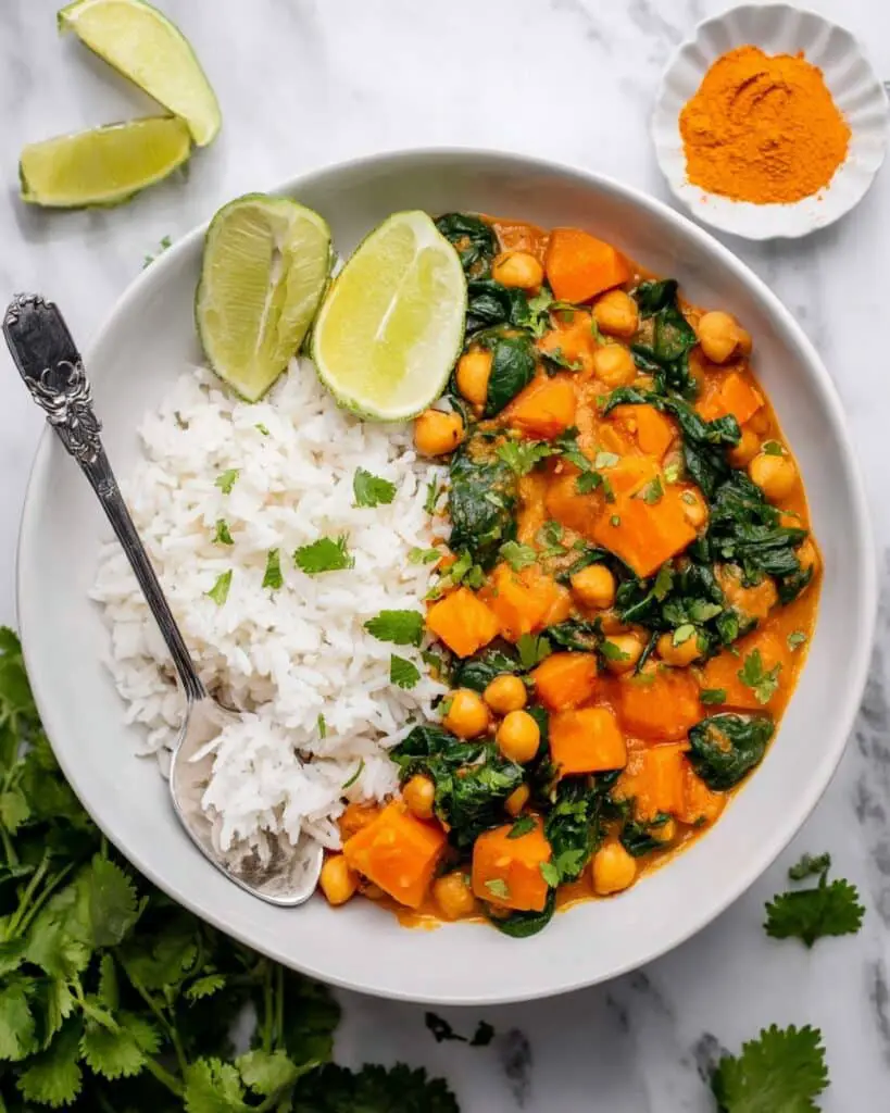 Sweet Potato Curry with Chickpeas Recipe