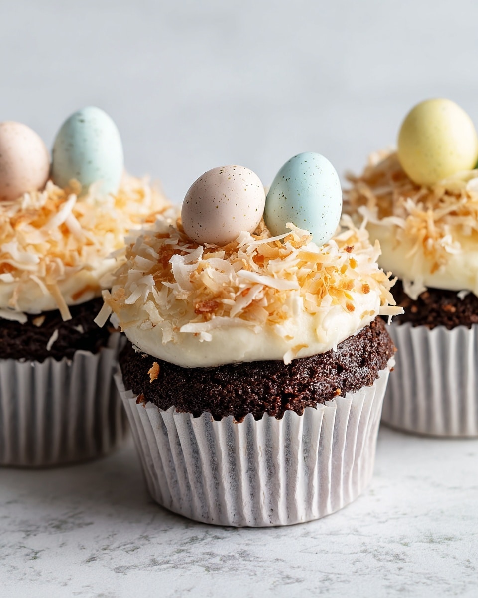 Easter Chocolate Coconut Cupcakes Recipe
