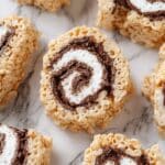 Rolled S'mores Rice Krispie Treats Recipe