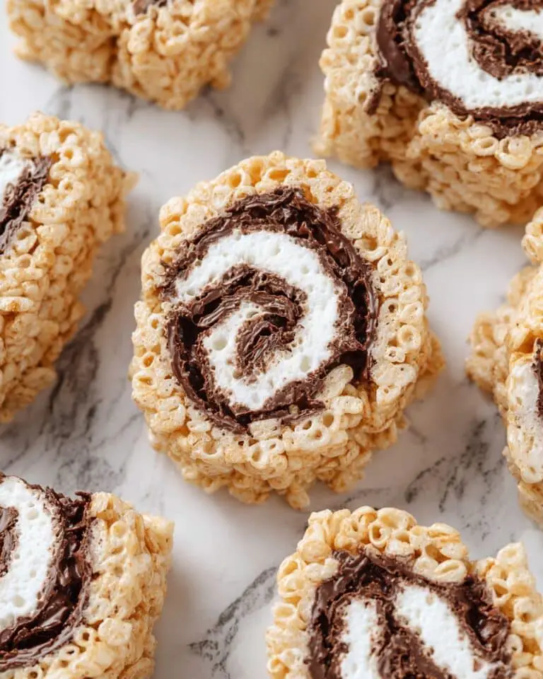 Rolled S’mores Rice Krispie Treats Recipe