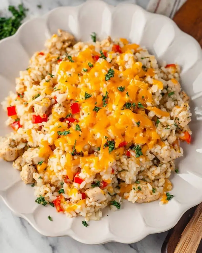 Cheesy Chicken & Rice Casserole Recipe