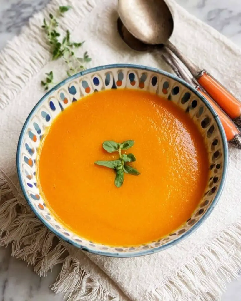Simple Creamy Carrot Soup Recipe