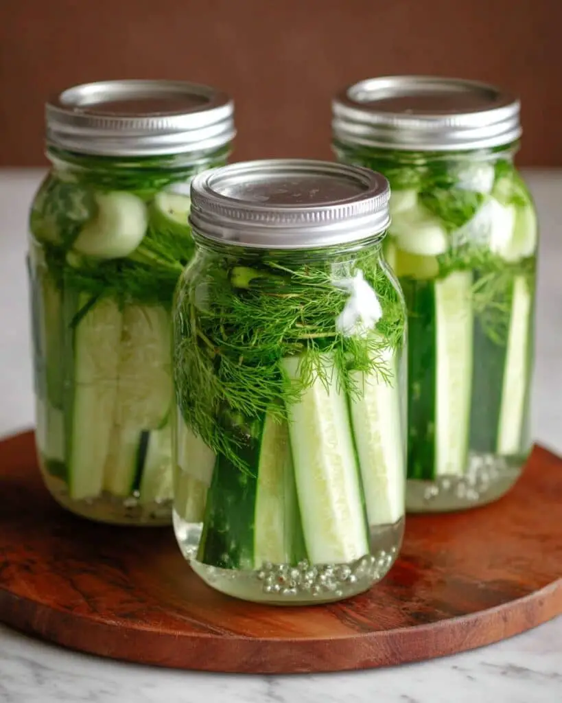 Easy Refrigerator Dill Pickles Recipe