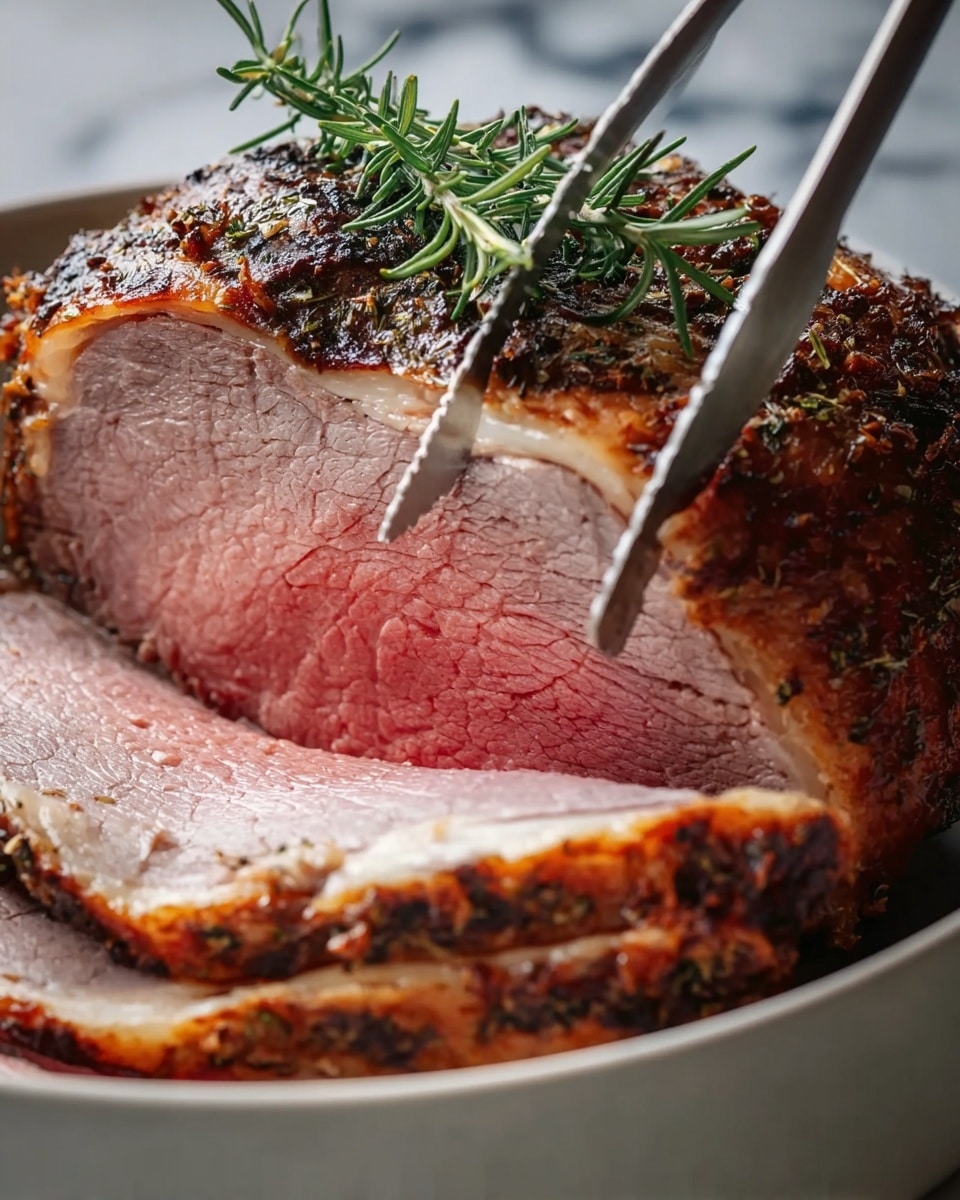 Garlic-Crusted Prime Rib Roast with Herb Rub and Juicy Tender Results Recipe