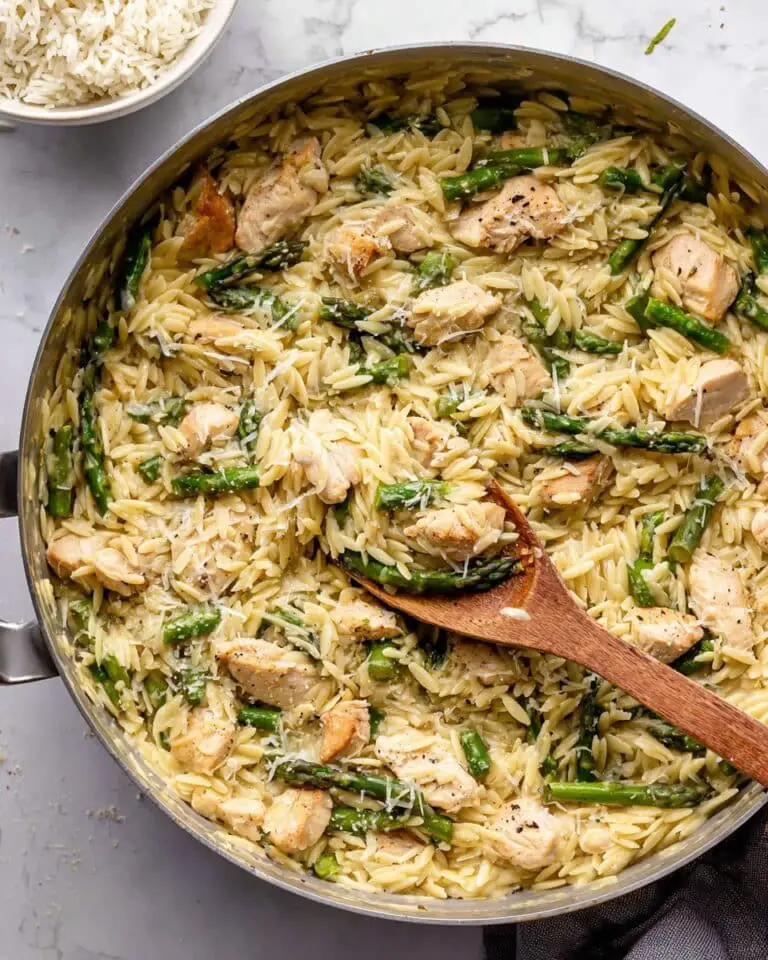 Asparagus Chicken Orzo Recipe