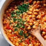 Pearl Couscous Skillet with Tomatoes, Chickpeas, and Feta Recipe