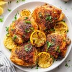Oven Baked Lemon Pepper Chicken Thighs Recipe