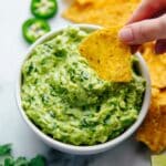 Creamy Homemade Guacamole with Fresh Lime and Cilantro Recipe